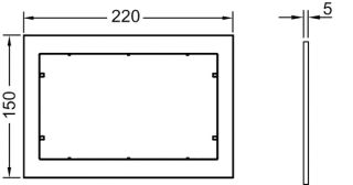 TECE Дистанционная рамка TECEnow 9240415